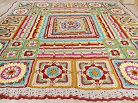 ravelry Catherine Bligh Colourful Crochet Blanket